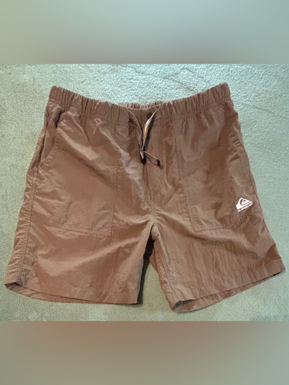 Quiksilver Men's Brown Quick-Dry Swim Trunks/Hybrid, Size: L. (6340)